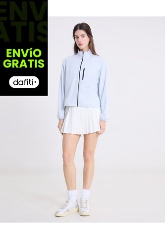 Chaqueta Full Zipper Hooka  Para Mujer Azul Atmos Atmos