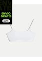 Top Básico Microfibra Ajuste Suave  Para Mujer Blanco Atmos de Atmos