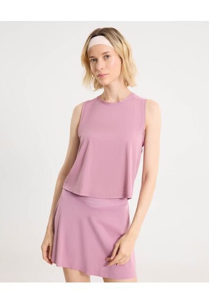 Camiseta Para Mujer Manga Sisa Cuello Redondo Color Morado Marca Atmos #31090274