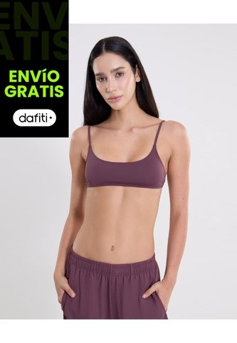 Top  Para Mujer  Color Vino Marca Atmos #31220194 Atmos