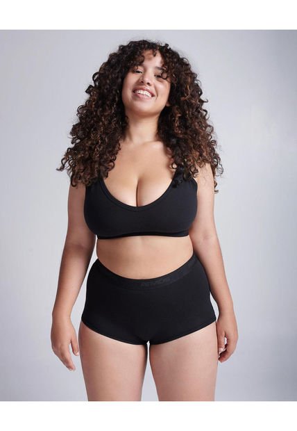 Panty Para Mujer Cachetero Color Negro Marca Atmos #31800038
