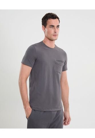 Camiseta Para Hombre Manga Corta Cuello Redondo Color Gris Marca Atmos #32090190 Atmos