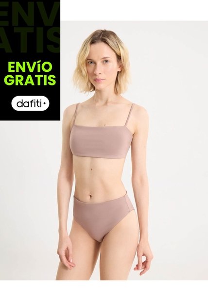Top De Tiras Ajustables Para Mujer  Deportiva  Color Café Marca Atmos