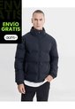 Chaqueta Acolchada Pu Cuello Alto  Para Hombre Negro Atmos de Atmos
