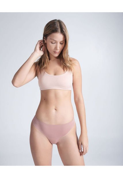 Panty Para Mujer Tanga Color Camel Marca Atmos #31800044