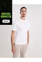 Camiseta Regular Fit Básica  Para Hombre Blanco Atmos de Atmos
