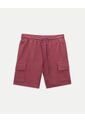 Bermuda Para Hombre Cargo Color Vino Marca Atmos #32100123 de Atmos