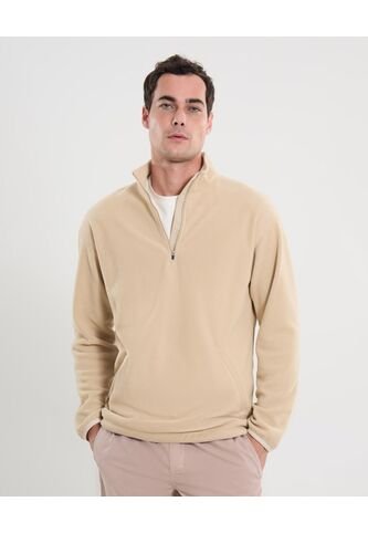Buzo Para Hombre Cuello Alto O Cuello Tortuga Color Crema Marca Atmos #32060043 Atmos