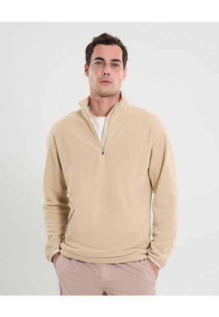 Buzo Para Hombre Cuello Alto O Cuello Tortuga Color Crema Marca Atmos #32060043