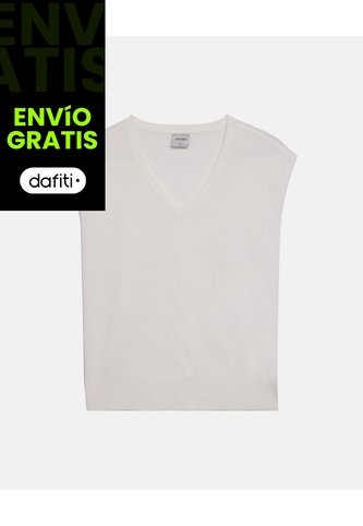 Camiseta Tejida Textura Suave Para Mujer  Deportiva  Color Blanco Marca Atmos Atmos