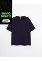 Camiseta Manga Corta Amplia Plush  Para Hombre Azul Atmos de Atmos