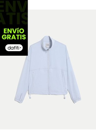 Chaqueta Rompevientos Con Elástico En Inferior Para Mujer  Deportiva  Color Gris Marca Atmos Atmos