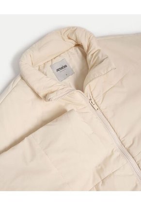 Chaqueta Para Mujer Acolchada Color Crema Marca Atmos #31080060