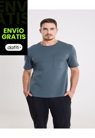 Camiseta Relaxed Fit Con Bolsillo  Para Hombre Verde Atmos Atmos
