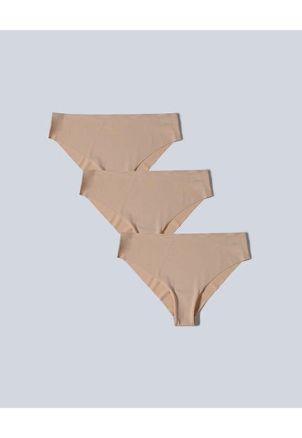 Panty Para Mujer Hipster Color Beige Marca Atmos #31800045