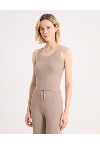 Camiseta Para Mujer Manga Sisa Cuello Redondo Color Café Marca Atmos #31090234 Atmos