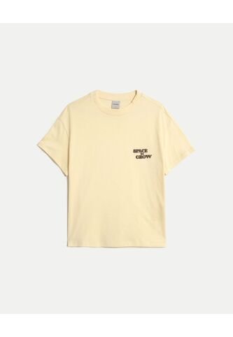 Camiseta Para Mujer Manga Corta Cuello Redondo Color Crema Marca Atmos #31090289 Atmos