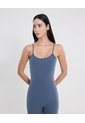 Enterizo Corto Ajuste Funcional  Para Mujer Gris Atmos de Atmos