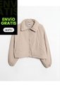 Chaqueta Crop Cuello Alto Ligera Para Mujer  Deportiva  Color Café Marca Atmos de Atmos