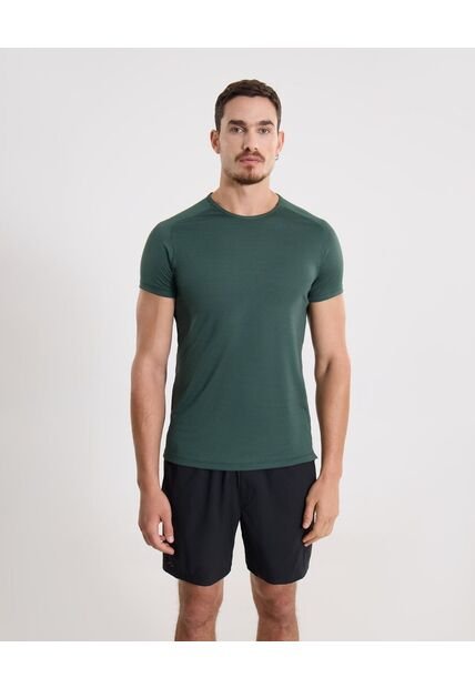 Camiseta Para Hombre Manga Corta Cuello Redondo Color Verde Marca Atmos #32090257