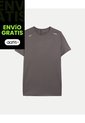 Camiseta Deportiva Texturizada  Para Hombre Gris Atmos de Atmos