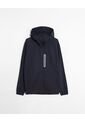 Chaqueta Rompevientos Capota Alta  Para Hombre Azul Atmos de Atmos