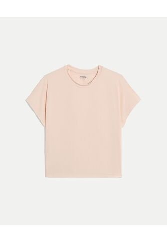Camiseta Para Mujer Manga Corta Cuello Redondo Color Crema Marca Atmos #31090277 Atmos