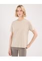 Camiseta Para Mujer Manga Corta Cuello Redondo Color Beige Marca Atmos #31090180 de Atmos