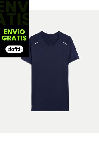 Camiseta Para Hombre Manga Corta Cuello Redondo Color Azul Marca Atmos #32090271 Atmos