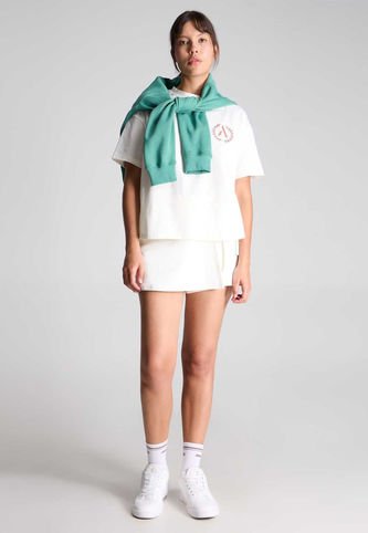 Short Para Mujer Short Color Marfil Marca Atmos #31190078 Atmos