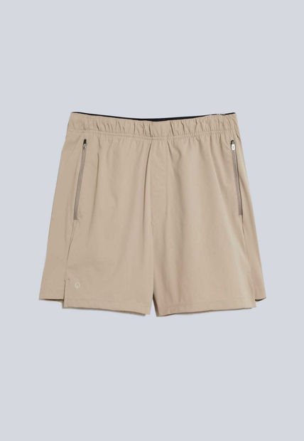 Bermuda Para Hombre Deportiva Largo Color Beige Marca Atmos #32100083