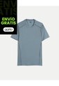 Camiseta Deportiva Manga Corta Regular Fit  Para Hombre Azul Atmos de Atmos