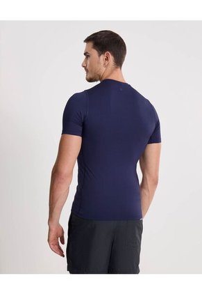 Camiseta Para Hombre Manga Corta Cuello Redondo Color Azul Marca Atmos #32090266