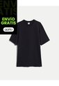 Camiseta Regular Fit Suave  Para Hombre Azul Atmos de Atmos