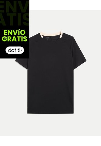 Camiseta Para Hombre Manga Corta Cuello Redondo Color Negro Marca Atmos #32090260 Atmos