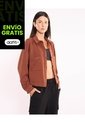 Chaqueta Sobrecamisa Plush Para Mujer  Deportiva  Color Café Marca Atmos de Atmos