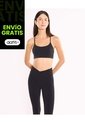 Top Con Tiras Soporte Bajo Aerius Skin  Para Mujer Negro Atmos de Atmos