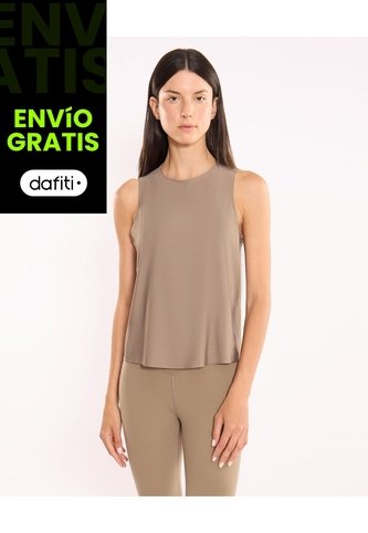 Camiseta Training Quadlite Para Mujer  Deportiva  Color Marrón Marca Atmos Atmos