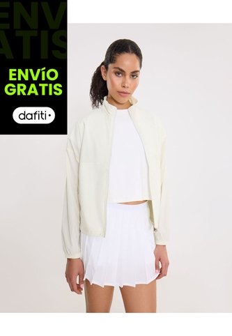 Chaqueta Rompevientos Con Elástico En Inferior Para Mujer  Deportiva  Color Verde Marca Atmos Atmos
