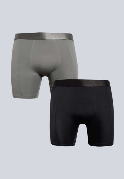 Boxer Para Hombre Filete Medio Color Negro Marca Atmos #32000045