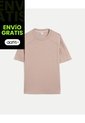 Camiseta Relaxed Fit Plush Con Cortes  Para Hombre Mocca Atmos de Atmos