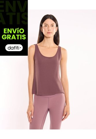 Camiseta Sin Mangas Ligera Plush Para Mujer  Deportiva  Color Morado Marca Atmos Atmos