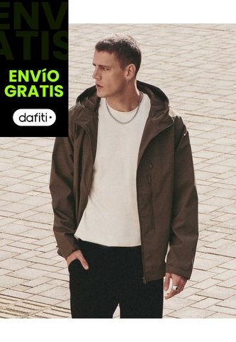 Rompevientos Con Capota Y Bolsillos  Para Hombre Verde Atmos Atmos