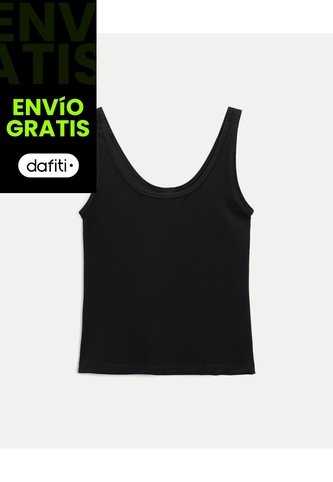 Camiseta Sin Mangas Ligera Plush Para Mujer  Deportiva  Color Negro Marca Atmos Atmos