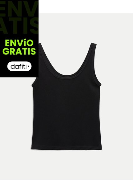 Camiseta Sin Mangas Ligera Plush Para Mujer  Deportiva  Color Negro Marca Atmos