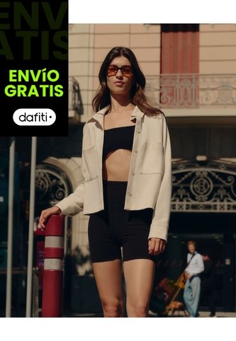 Chaqueta Sobrecamisa Plush Con Bolsillos Para Mujer  Deportiva  Color Blanco Marca Atmos Atmos