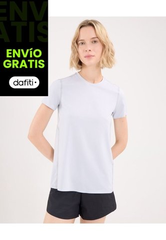 Camiseta Deportiva Manga Corta Para Mujer  Deportiva  Color Azul Marca Atmos Atmos