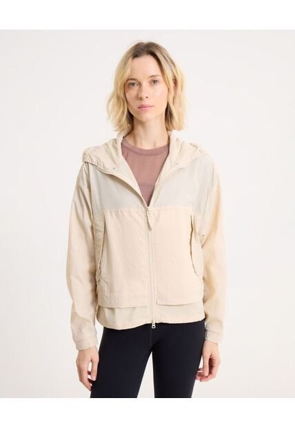 Chaqueta Deportiva Rompevientos Para Mujer  Deportiva  Color Beige Marca Atmos