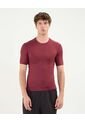 Camiseta Para Hombre Manga Corta Cuello Redondo Color Vino Marca Atmos #32090194 de Atmos