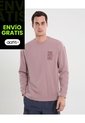 Camiseta Para Hombre Manga Larga Cuello Redondo Color Rosado Marca Atmos #32090191 de Atmos
